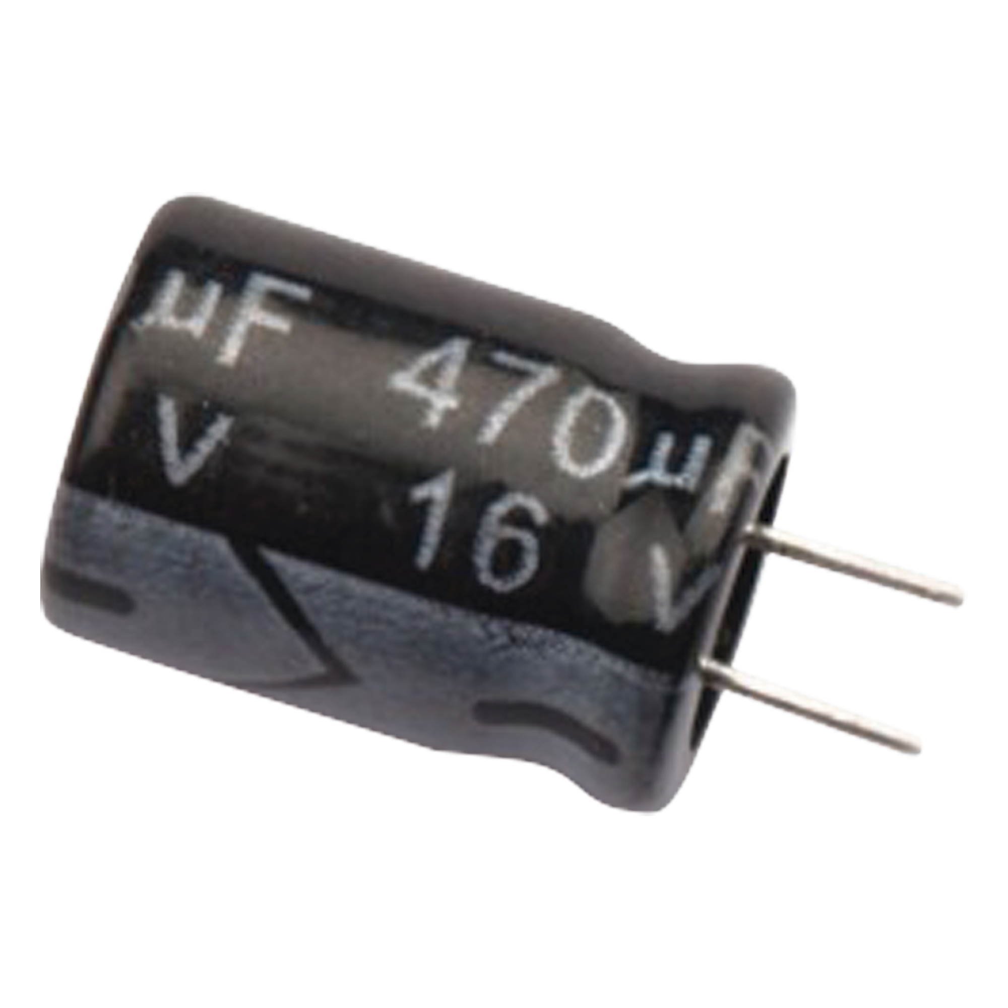 Capacitor Electrolítico de Aluminio, Radial de 470 µFd, 16 Vcc, 105 °C, 8.0 x 11 mm. — SYSCOM · SKU 0470M0016V