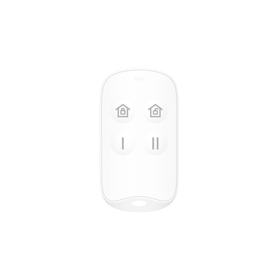 (AX HOME) Control Remoto Inalámbrico / Botones Programables / Batería CR2032 2 Años / Radiofrecuencia 433 MHz / Compatible Panel DS-PA201P-16WB — HIKVISION · SKU DS-PKF201-WB