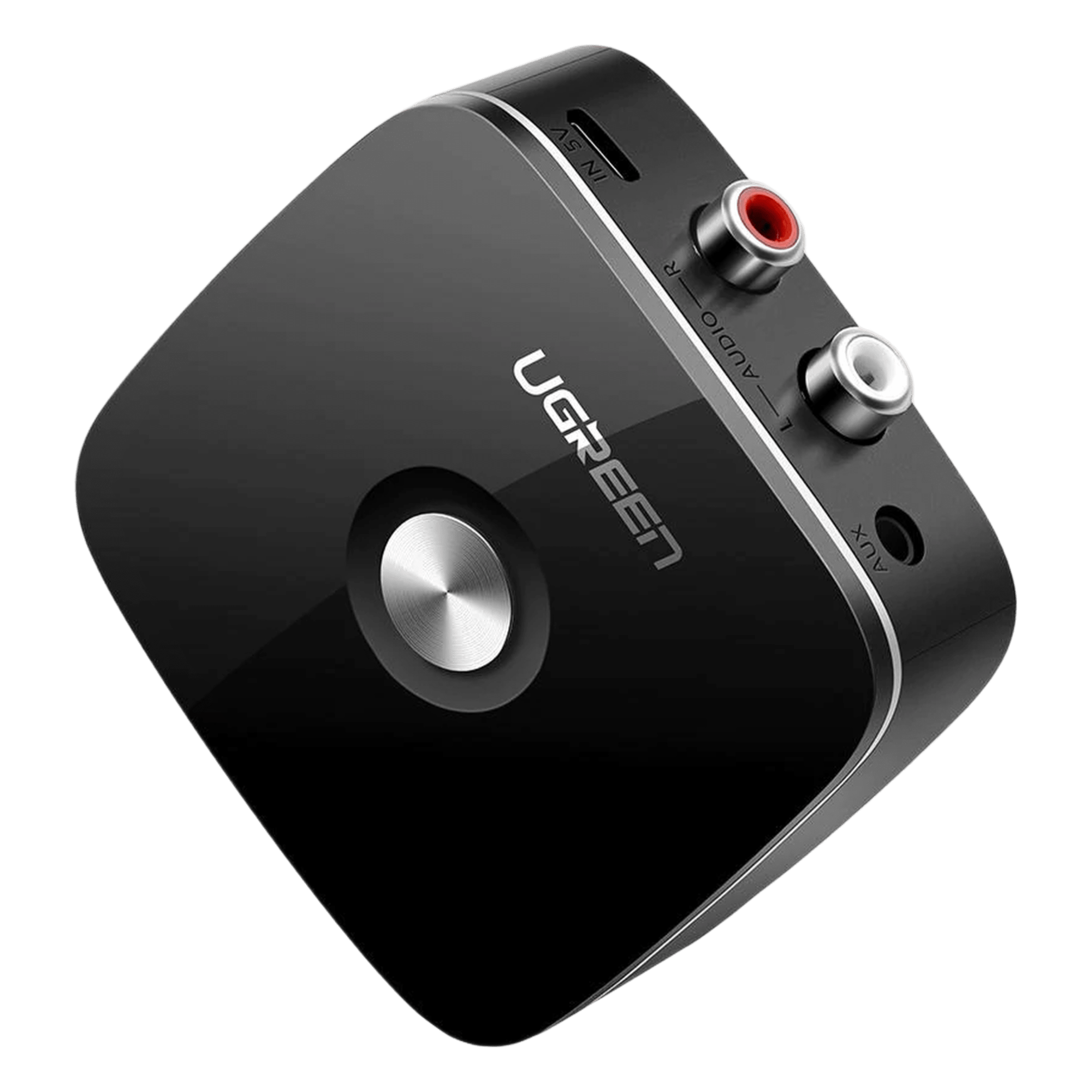 Receptor de Audio Bluetooth / Bluetooth 5.0 con EDR / Salida Dual 3.5mm y RCA / Alcance 10 m (32.8 ft) / 8 Horas de Batería / Reconexión Automática — UGREEN · SKU 30445