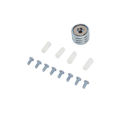 Accesorio, Kit de Montaje Magnético, Fuerza Máxima 26 lb, Diámetro Copa 23.8 mm, Incluye Hardware, Sin Necesidad de Taladrar, Compatible con Enclosures Metálicos