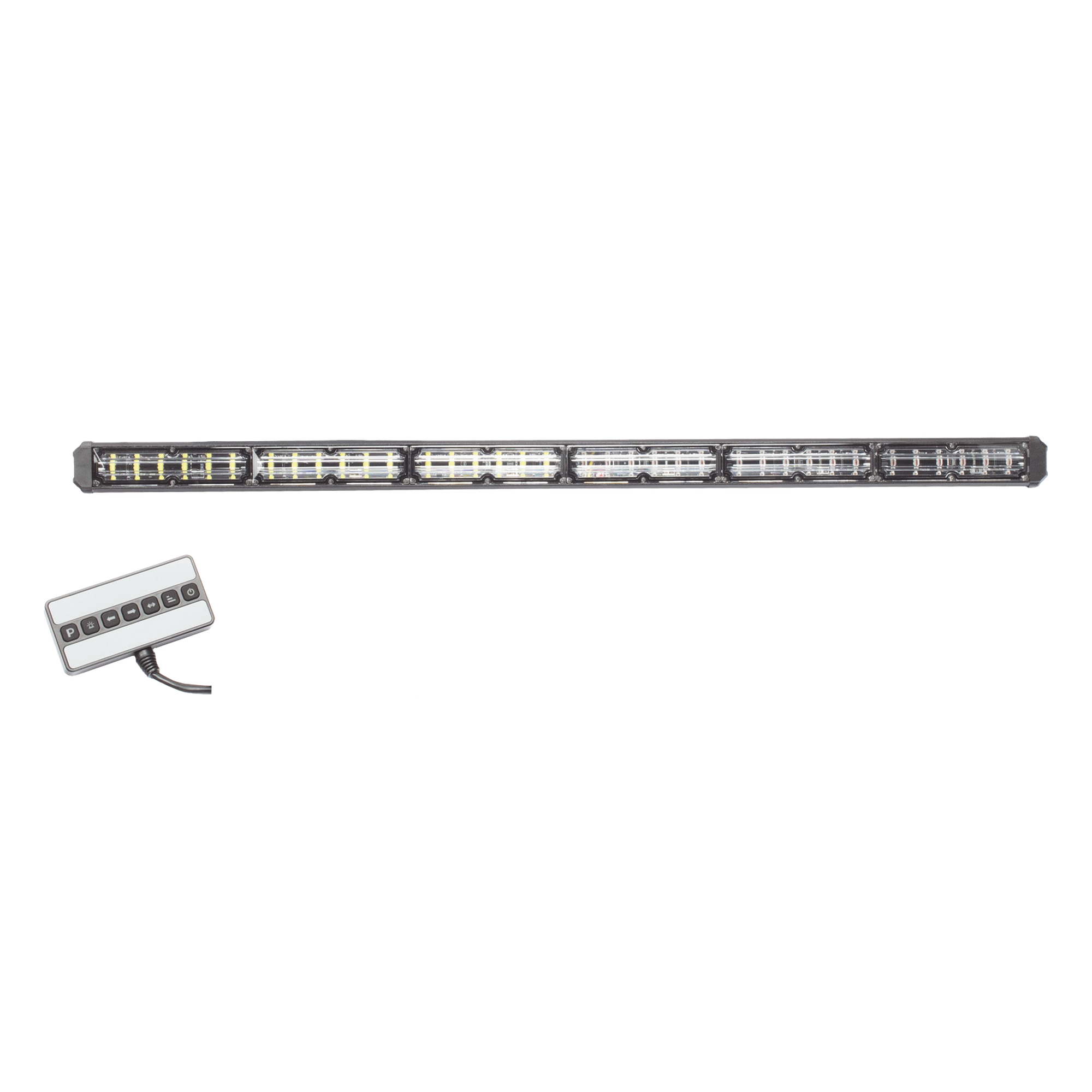 Barra de luz de advertencia de 6 Módulos de 6 LED, 30 Pulgadas, Ambar — EPCOM INDUSTRIAL SIGNALING · SKU XLT2136A