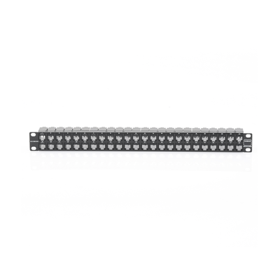 Patch Panel Z-Max de 48 Puertos, Blindado, Precargado con Jacks Categoría 6A, Plano, 1UR