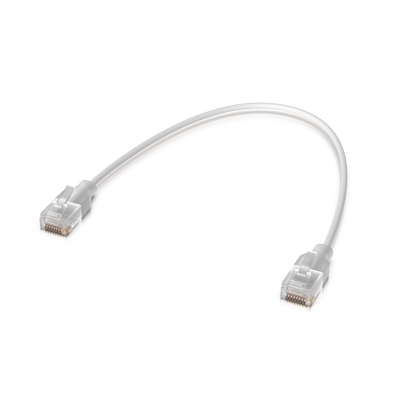 Pack de 24 Patchcords UniFi Etherlighting? de 15 cm (5.91 Pulgadas), hasta 10G / Soporta hasta PoE+++ / Conector RJ45 Transparente para Mejores Efectos de Luz con Switches USW PRO MAX