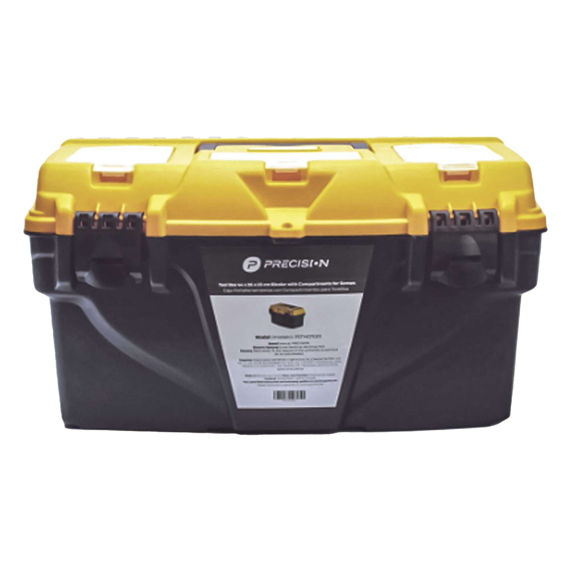 Caja Porta Herramientas 17", 44x26x23 cm Bicolor con Compartimientos para Tornillos. — PRECISION · SKU PST-H070-01