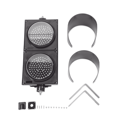 Semáforo LED / Diámetro 20 cm / Rojo y Verde / 90 LEDs por color / 10 W / IP Hermético / 110 VCA