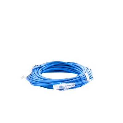Cable de Parcheo Slim UTP Cat6A - 7 Metros (22.97 Pies) Azul, Diámetro Reducido (28 AWG)