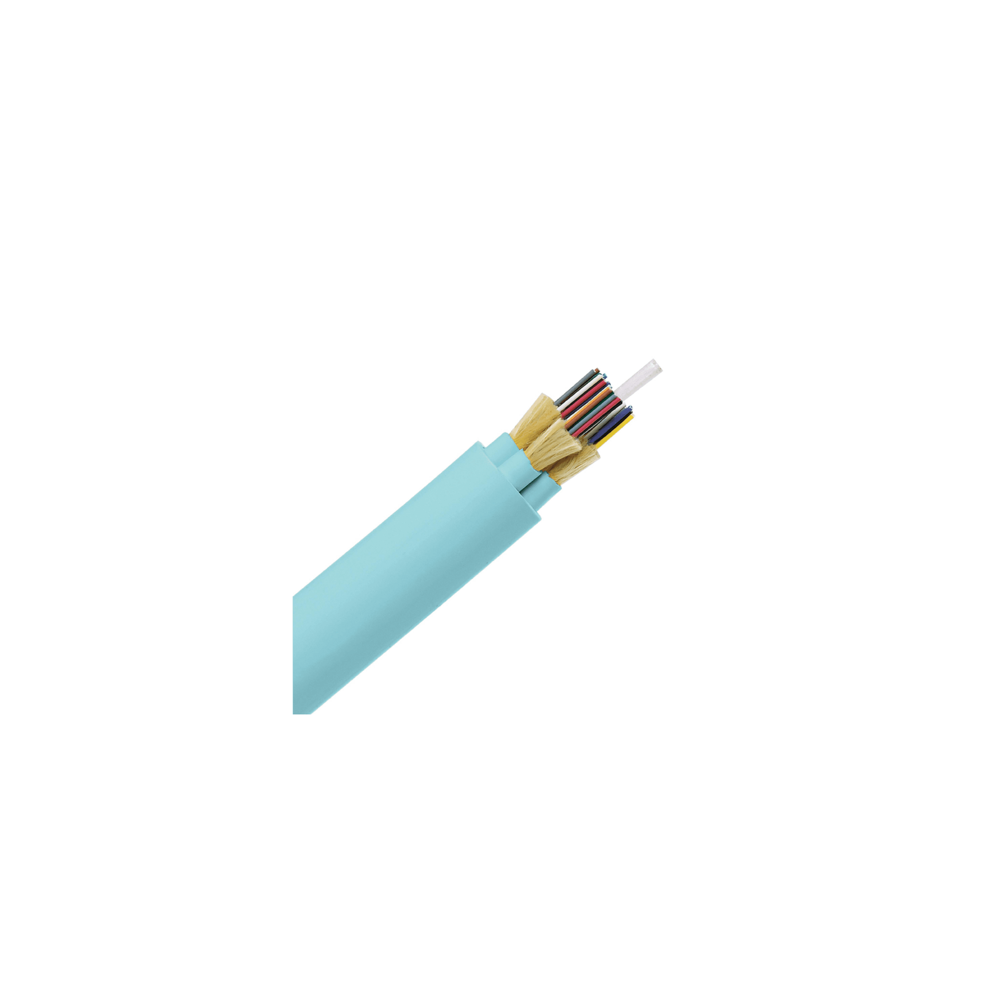 Cable de Fibra Óptica de 48 Hilos, Multimodo OM3 50/125 Optimizada, Interior, Tight Buffer 900um, No Conductiva (Dieléctrica), OFNR (Riser), Precio Por Metro