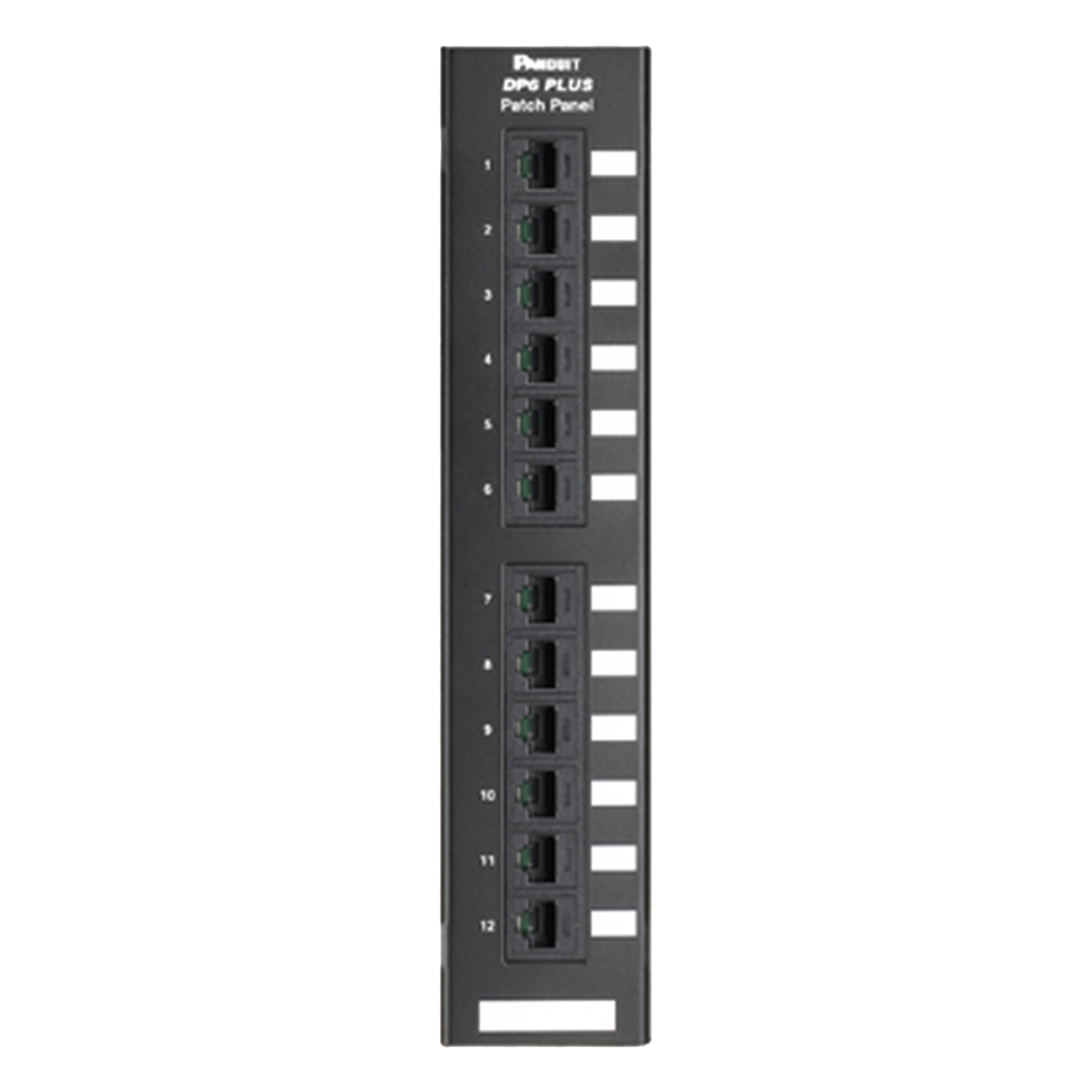 Panel de Parcheo de Impacto 110, Categoría 6, Montaje en Pared Usando Accesorio Wb89d, de 12 Puertos — PANDUIT · SKU DP12688TGY