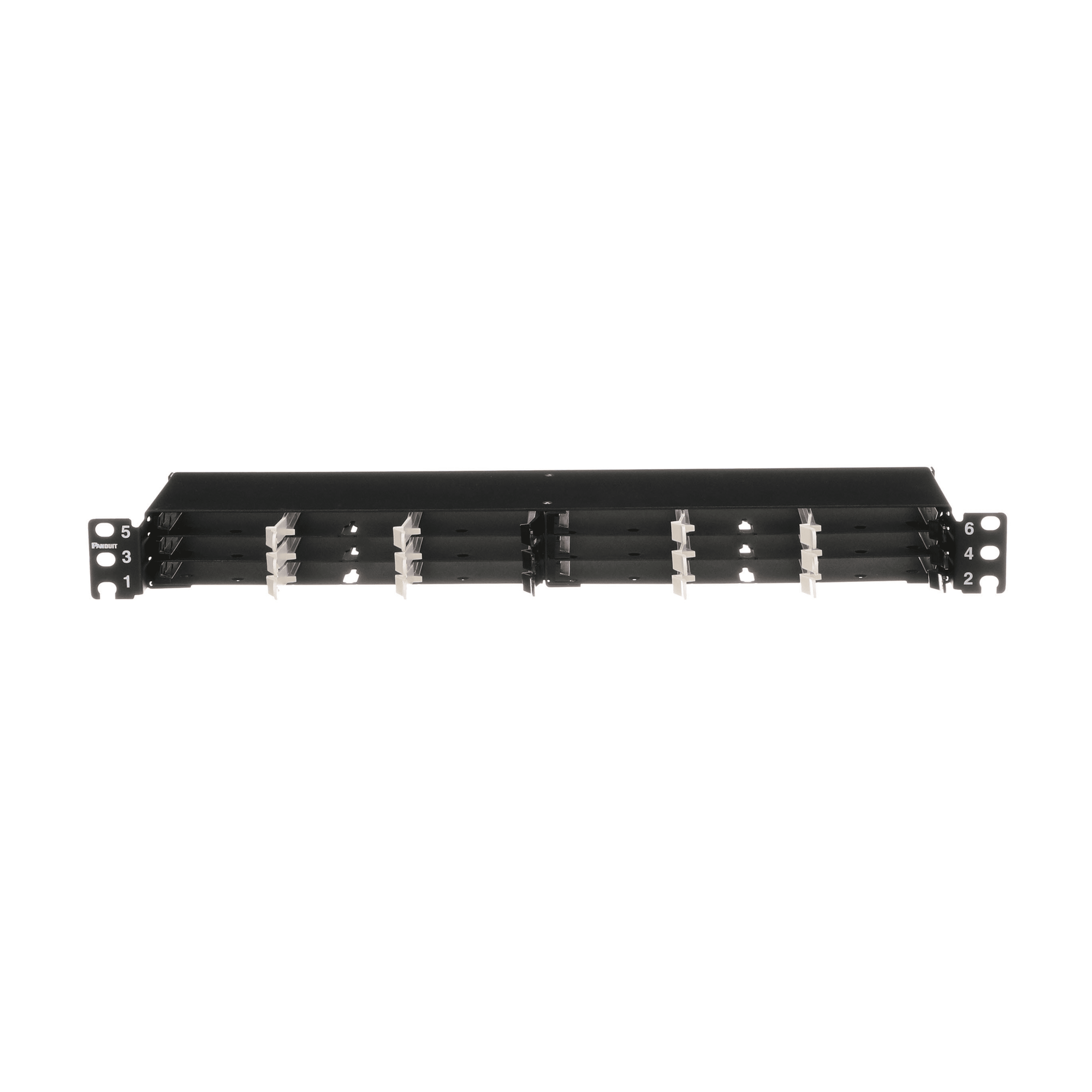 Panel de Distribución de Fibra Óptica, Acepta 18 Cassettes HD Flex en 4 Espacios, Hasta 144 Fibras, 1 UR — PANDUIT · SKU FLEX1UPN04
