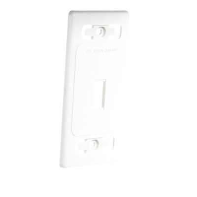 Placa de Pared Modular MAX, de 1 Salida, Color Blanco, Version Bulk (Sin Empaque Individual)