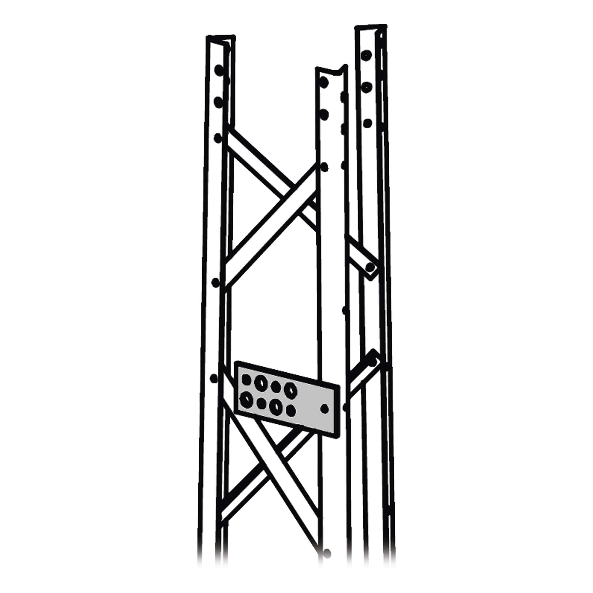 Guía Simple para Guiado de Cableado de Comunicación. Compatible con línea TITAN. Incluye Tornillo, Tuerca y Arandela. — Trylon · SKU TRY-T-TXB