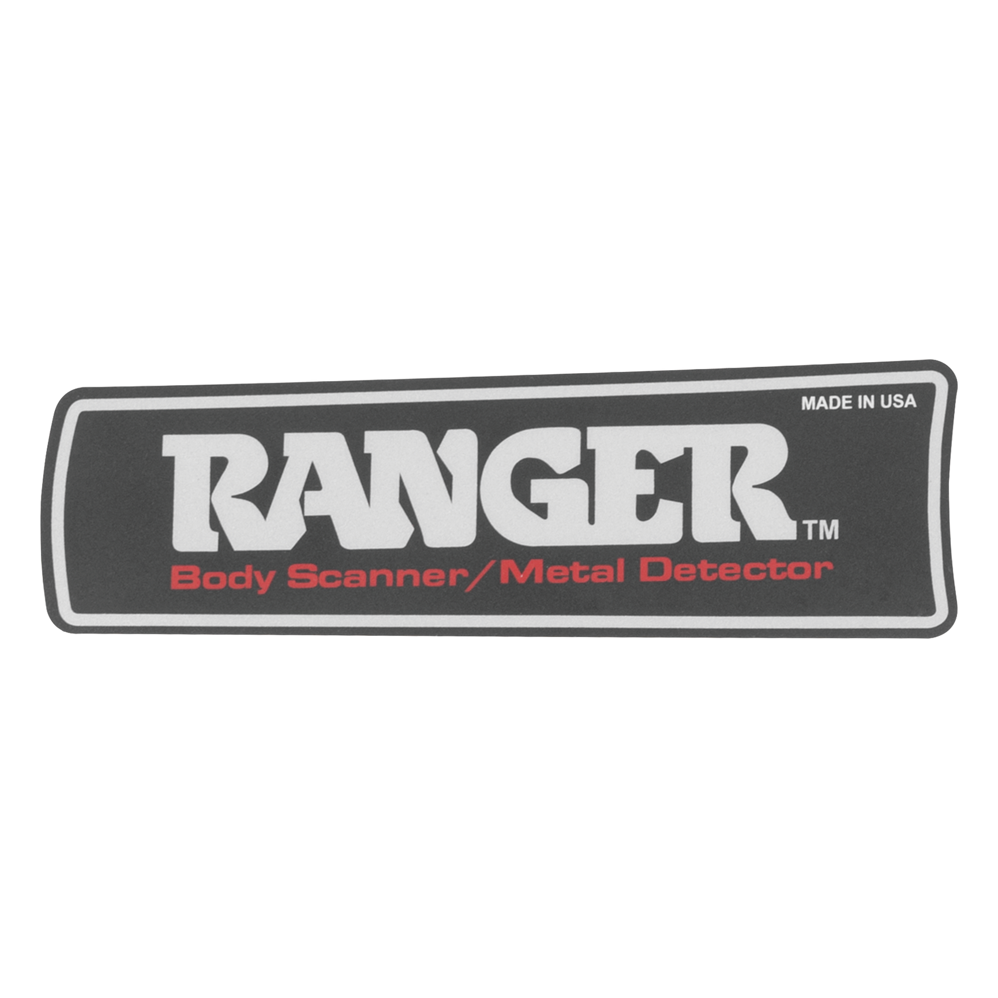 Label para Detector RANGER1000 y 1500 — RANGER SECURITY DETECTORS · SKU RANGERFLABEL