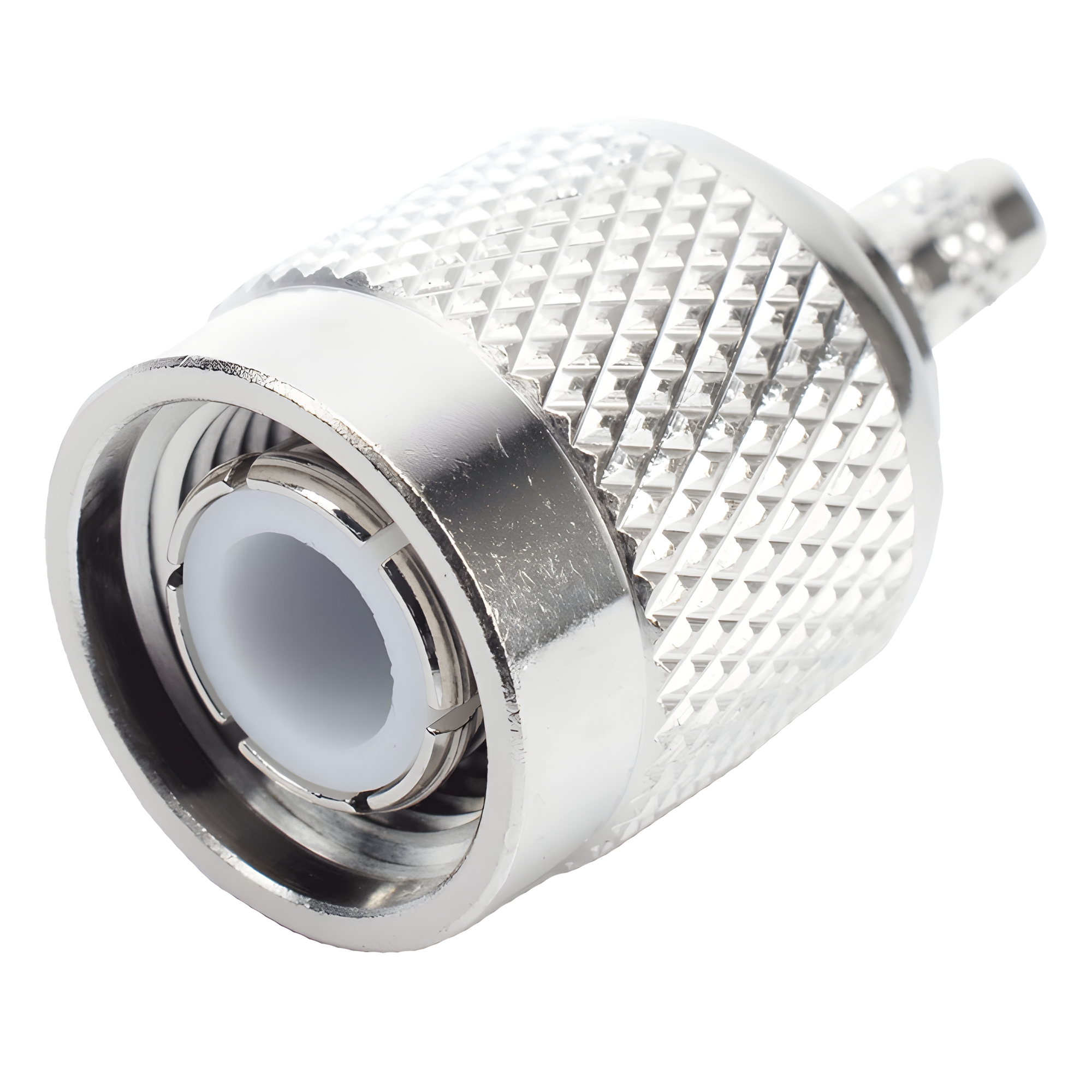Conector TNC Macho de Anillo plegable para cables RG-174/U, BELDEN 8216. — RF INDUSTRIES,LTD · SKU RFT-1202-3
