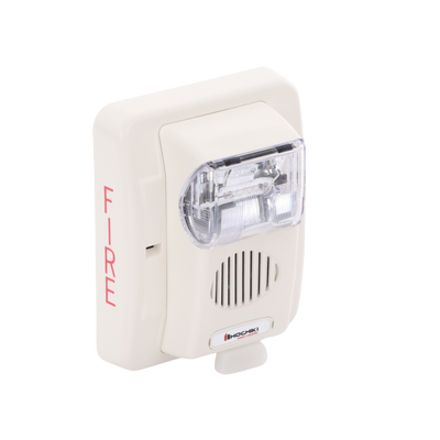 Sirena Estrobo, 24 Vcd, Multi-Candela 15 hasta 110 cd, Montaje En Pared, Color Blanco, Serie HEC3 (0500-06030)
