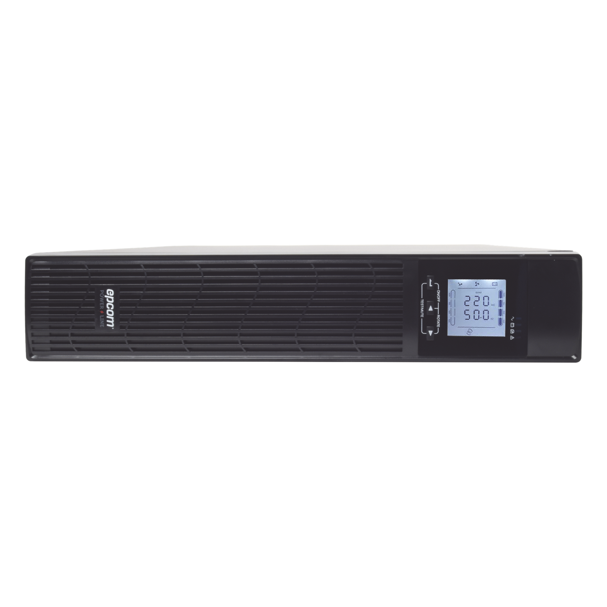 UPS de 2000VA/1800W / Topología On-Line Doble Conversión / Entrada y Salida de 120 Vca / Clavija de Entrada NEMA 5-20P / Pantalla LCD Configurable / Formato Rack/Torre 