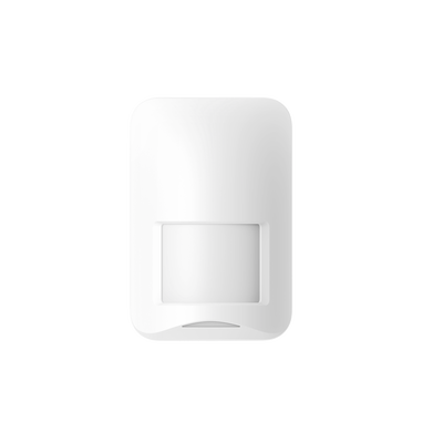 (AX HOME) Detector PIR Inalámbrico Interior / Inmunidad a Mascotas / Rango de Detección de 10 mts / Ángulo de 90° de Cobertura — HIKVISION · SKU DS-PD201P10-WB