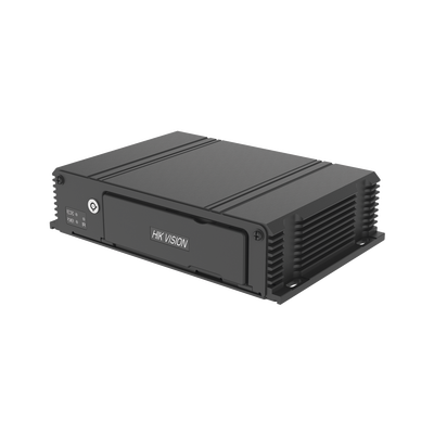 DVR Móvil 2 Megapixel (1080p) / 4 Canales TURBOHD / Tecnología IA Integrada / Soporta 4G / GPS / Sensor G / Soporta 2 Memorias SD (512 GB Total) / Alarmas I/O — HIKVISION · SKU AE-MD5043-SD/I/GLF