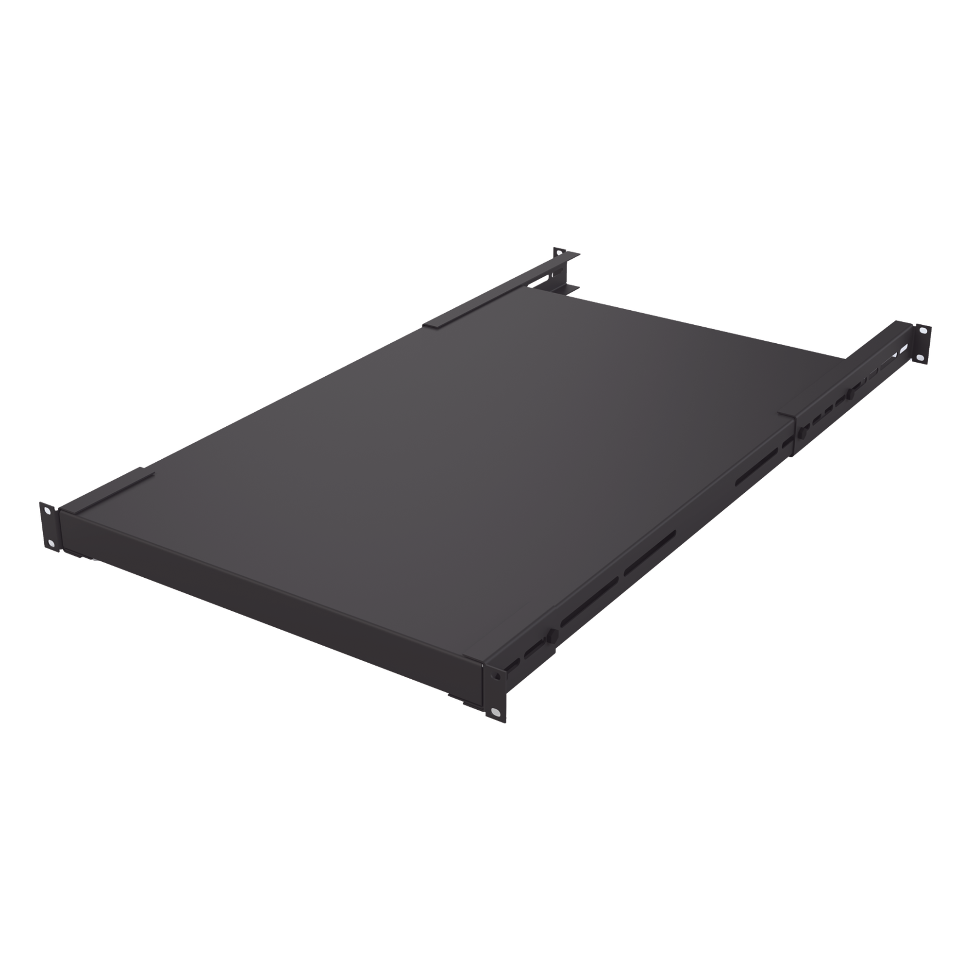 Charola Rackeable de profundidad ajustable para Soportar Equipos en Rack de 19 in, Doble Fijación, Color Negro, 3U — LINKEDPRO · SKU SCH-D70-1U