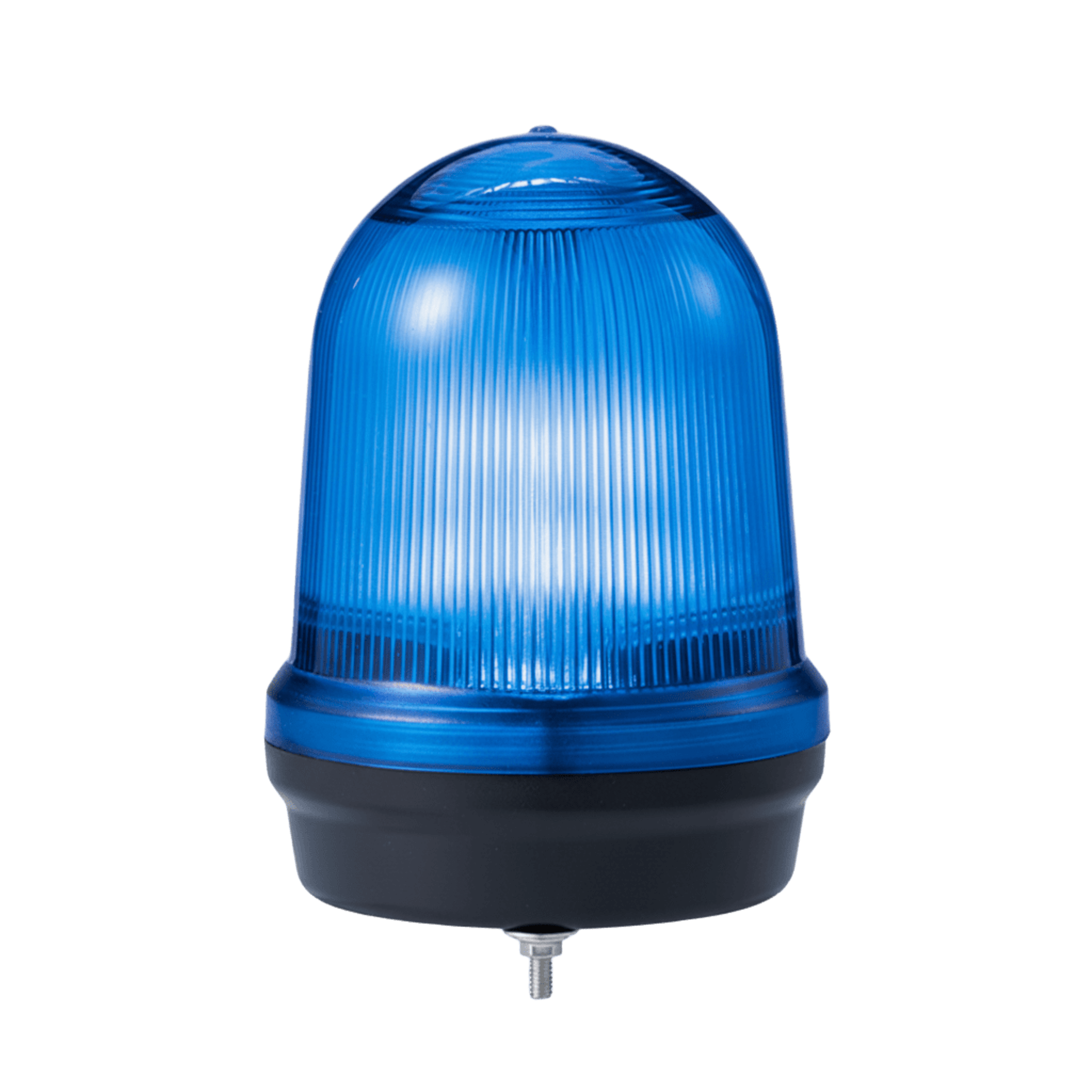 Luz de Señal LED Multifunción Voltaje 110-220 VCA, LED con 4 patrones Fijo, Flasheante, Simulación Giratorio y Estroboscópico / IP65 / -30 °C a +50 °C / Color Azul