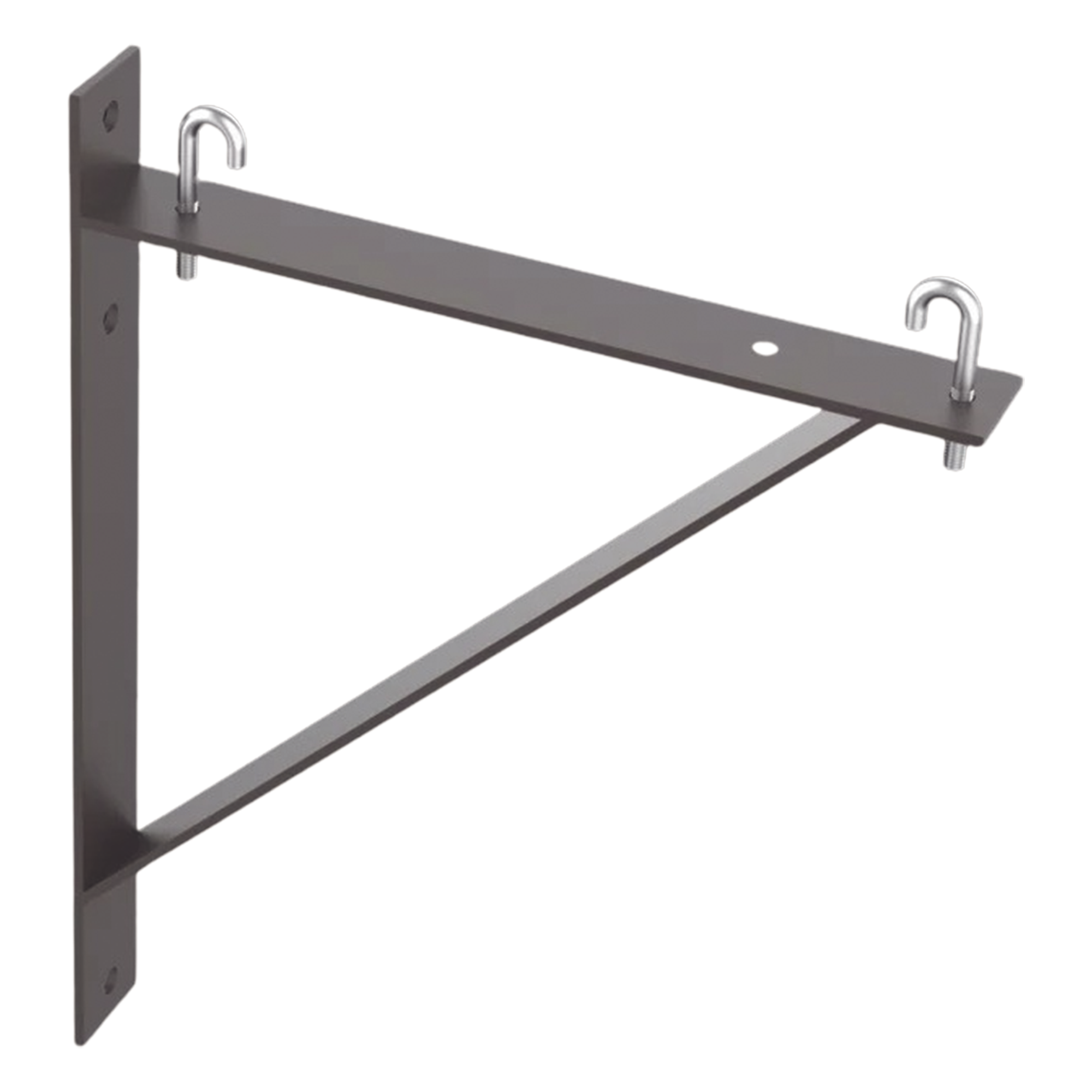 Kit de Soporte Triangular a Pared / Acero / 6 y 12 in / 0.5 y 1 ft / Negro — HOFFMAN · SKU LTSB12BLK