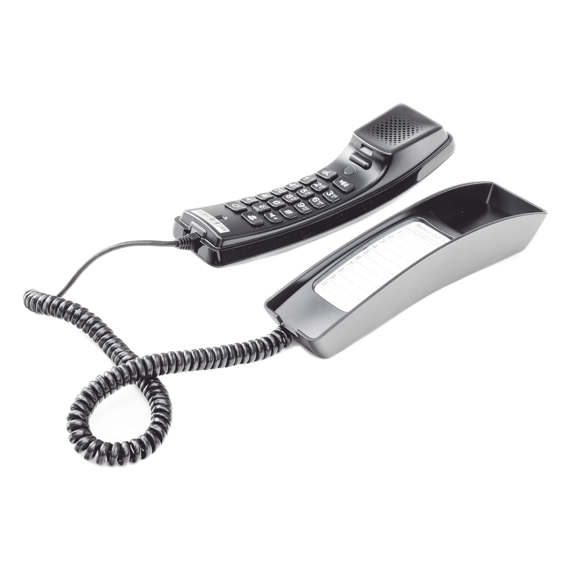 Teléfono IP profesional para Hotelería, montaje en pared, teclado numérico estándar, conferencia de 3 vías, Opus y PoE.