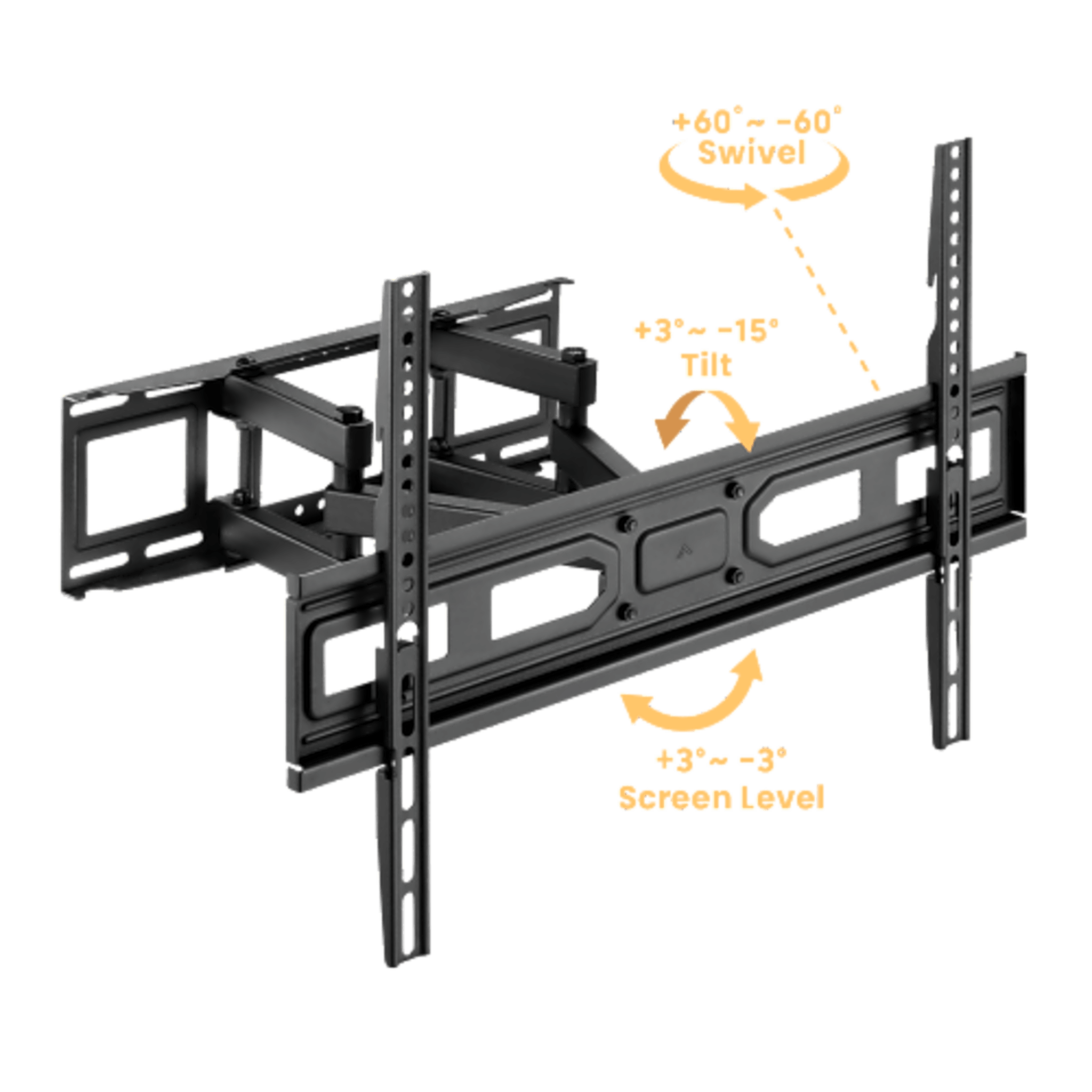 Montaje de Pared Universal Articulado para Monitores de 37 a 80" | Carga Máxima 40 Kg | Vesa 100 x 100 a 600 x 400| Fabricado en Acero