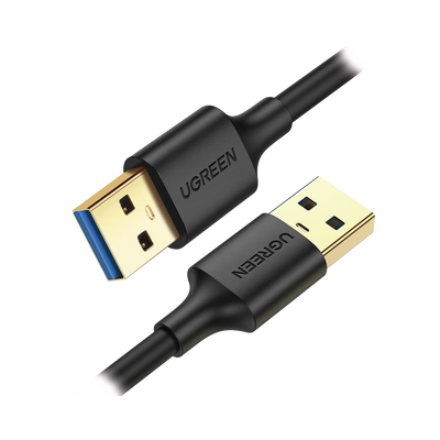 Cable USB-A 3.0 a USB-A 3.0 / 2 Metros / Macho a Macho / Conector Niquelado / Núcleo de Cobre Estañado / Blindaje Múltiple / Velocidad 5Gbps / No Requiere Controlador / Compatible con USB2.0 Y USB 1.1