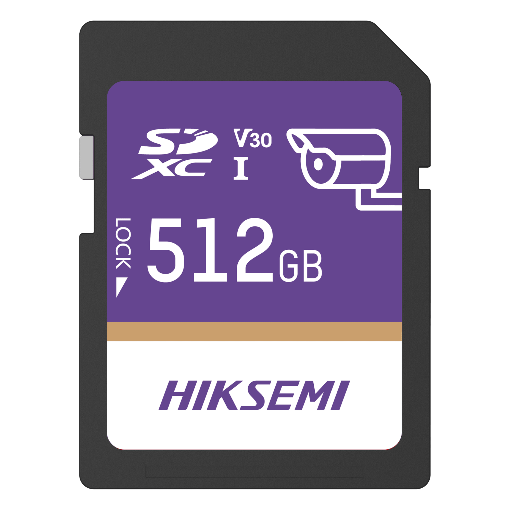 Tarjeta SD GuardPro P10 / 512 GB / 100 MB/s Lectura / 90 MB/s Escritura / Clase 10 U3 V30 / 3D TLC NAND / Especializada Para Videovigilancia 24/7 — HIKSEMI by HIKVISION · SKU HS-SD-P10/512G/GUARDPRO