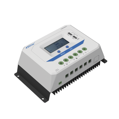 Controlador Solar PWM / 60A / 12/24V/36/48V / Doble USB / Pantalla LCD / Tierra Positivo Común