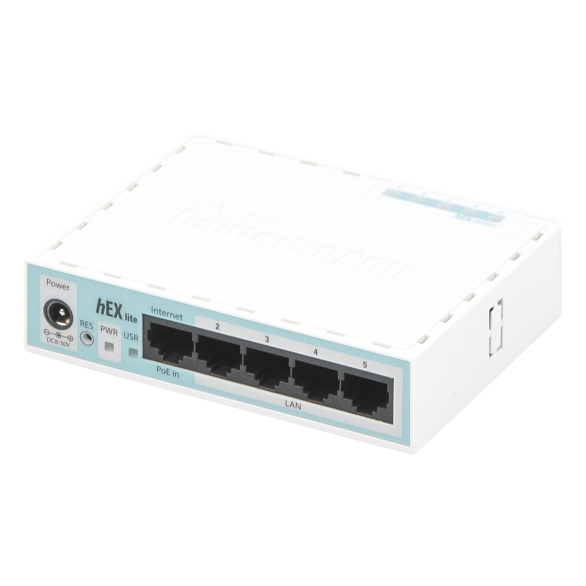 (hEX lite) RouterBoard, 5 Puertos Fast Ethernet — MIKROTIK · SKU RB750R2