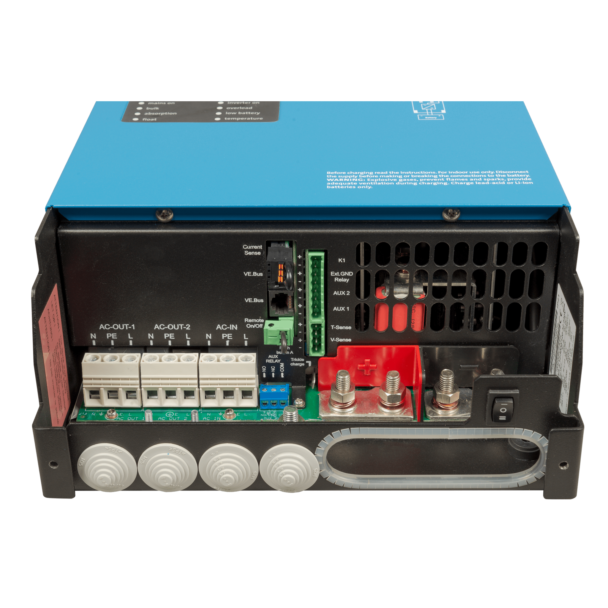 MultiPlus-II 48/3000/35-50 / Inversor Cargador de Onda Pura / Entrada 48 Vcc / Salida 2400 W 120 Vca 60 Hz