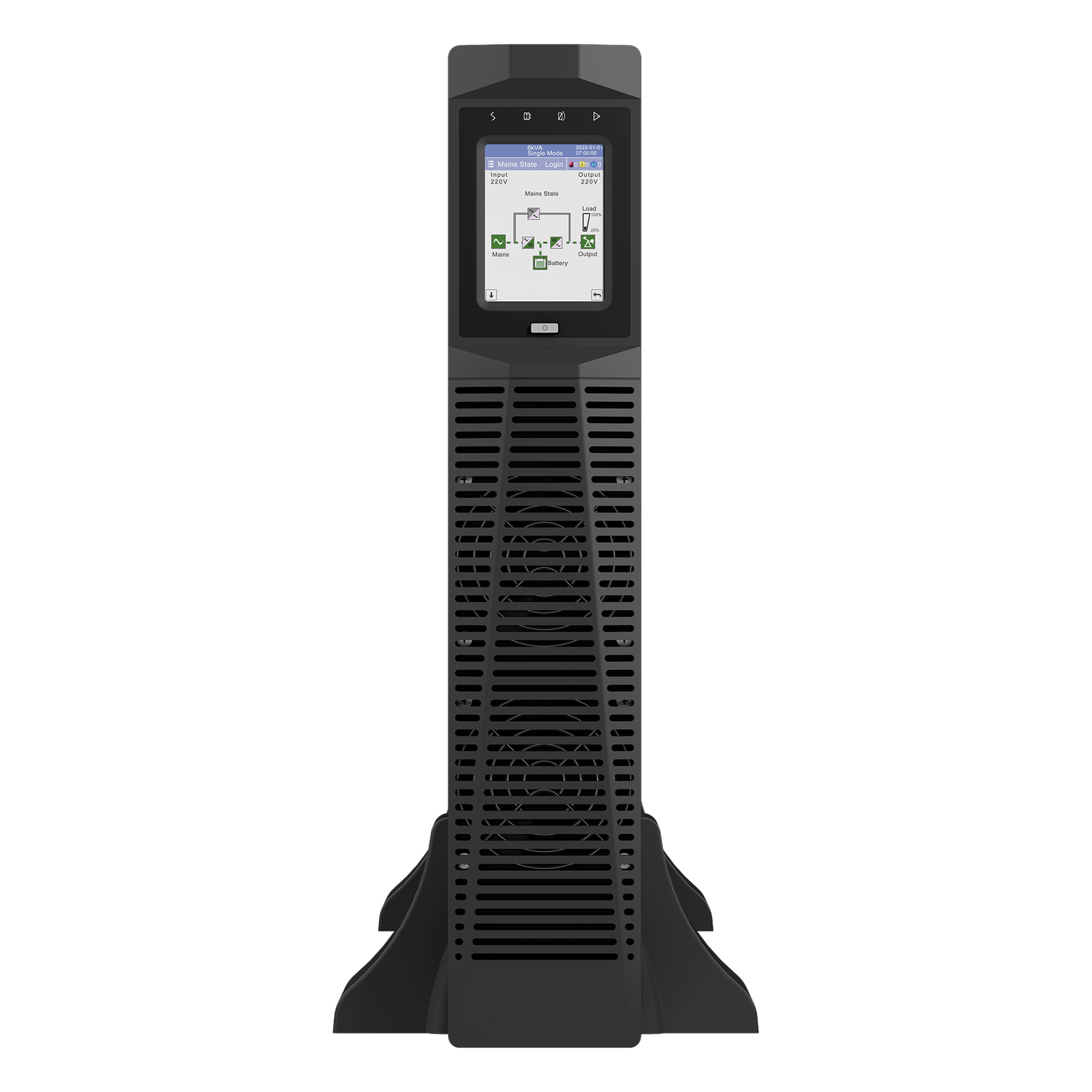 UPS de 10 kVA, Online Doble Conversión, 200 - 240 Vac de Entrada, Fase Única, Sin Baterías con Kit de Cables de Conexión de Baterías