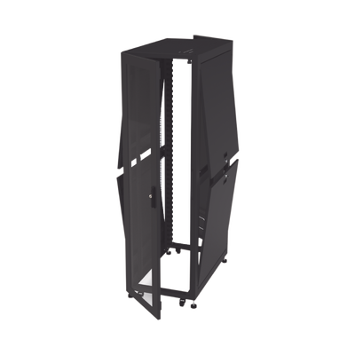 Gabinete para Telecomunicaciones Rack Estándar de 19", 42UR, 600 mm Ancho x 1000 mm Profundidad. Fabricado en Acero, Se envía el Gabinete Armado.