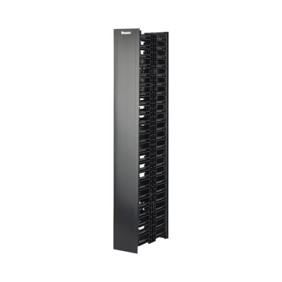 Organizador Vertical NetRunner, Doble (Frontal y Posterior), de 22.5 UR, 4.9in de Ancho, Color Negro