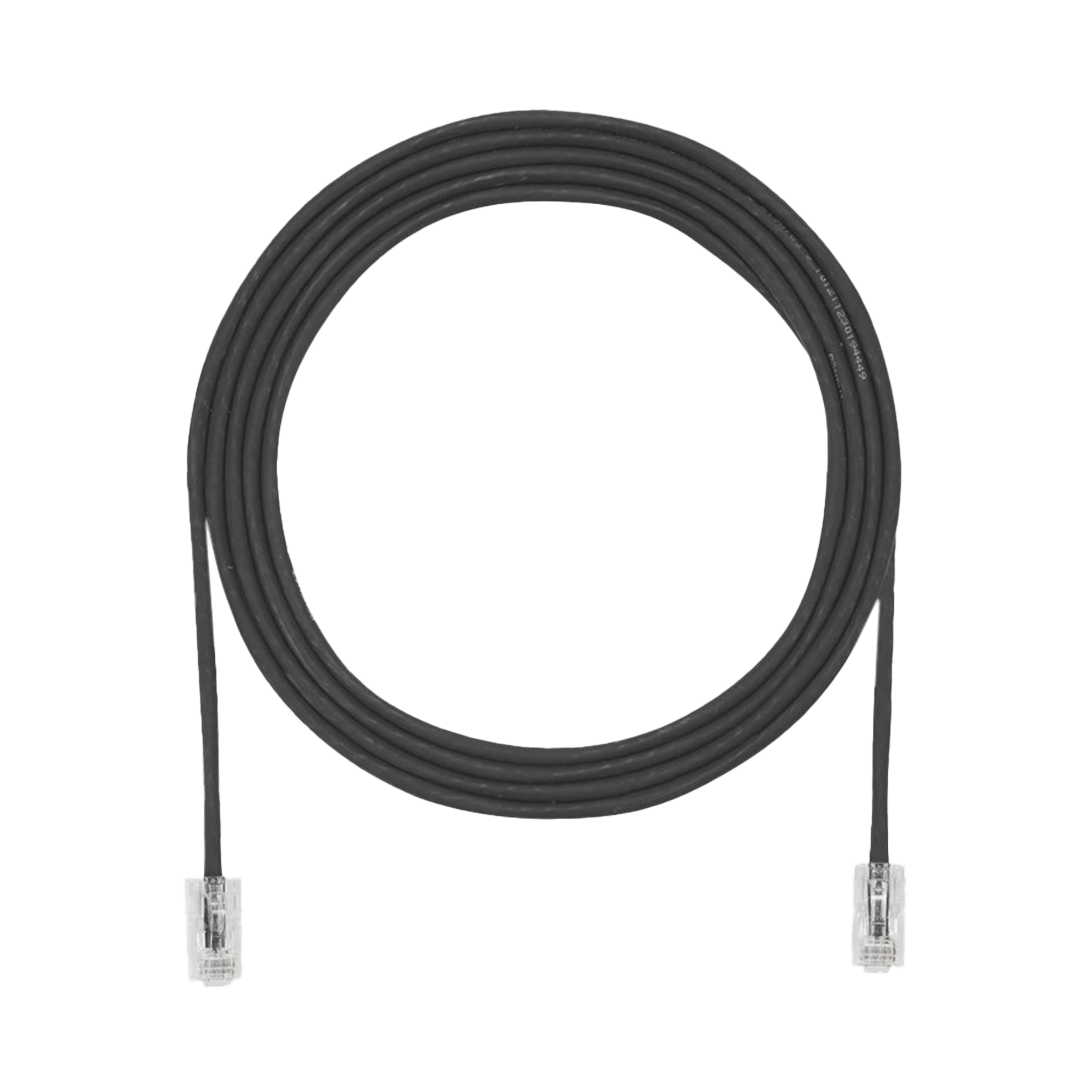 Cable de Parcheo UTP Cat6A, CM/LSZH, Diámetro Reducido (28AWG), Color Negro, 6 ft.