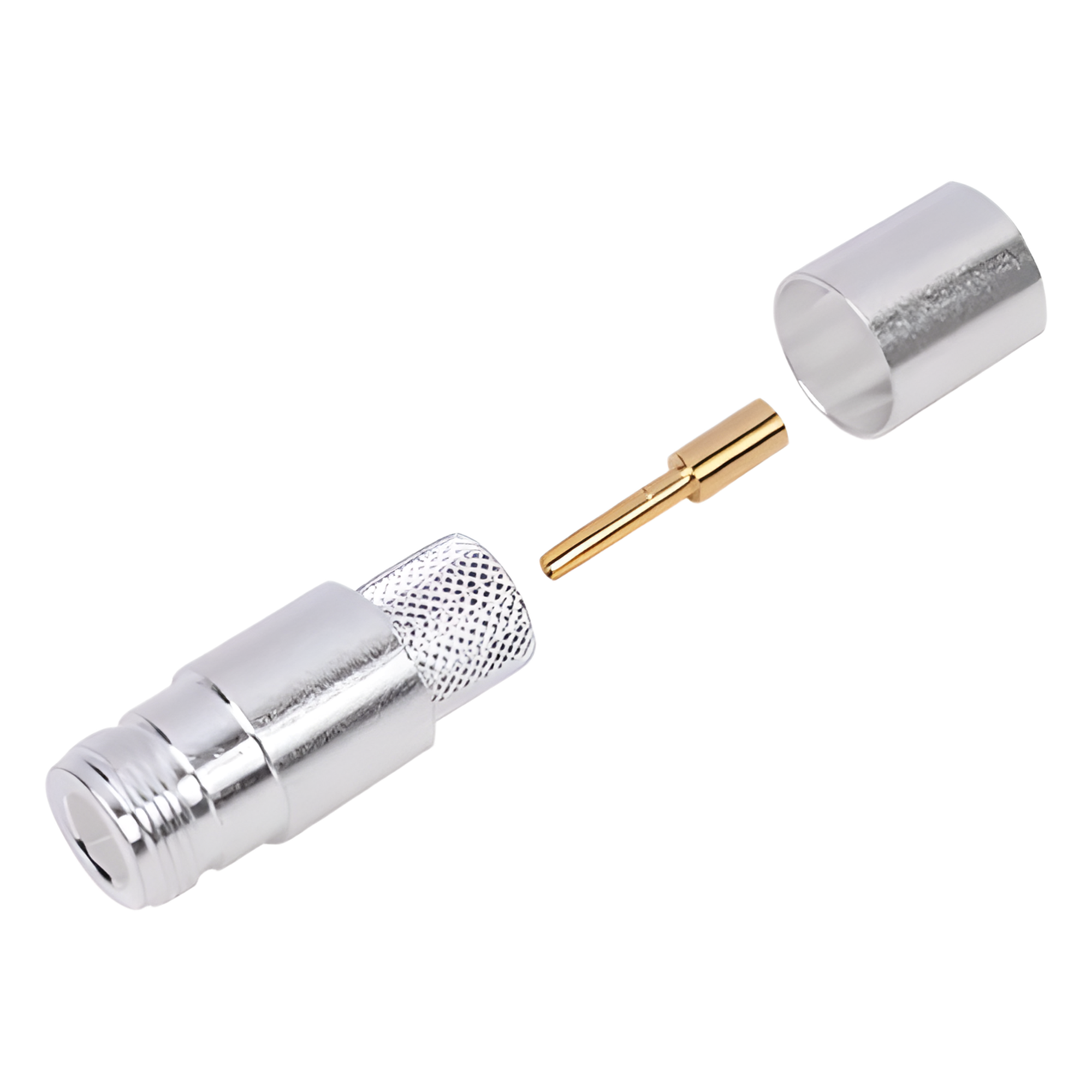 Conector N Hembra de Anillo Plegable para LP600, LMR-600, 7977A, CNT-600. — RF INDUSTRIES,LTD · SKU RFN-1028-2L2