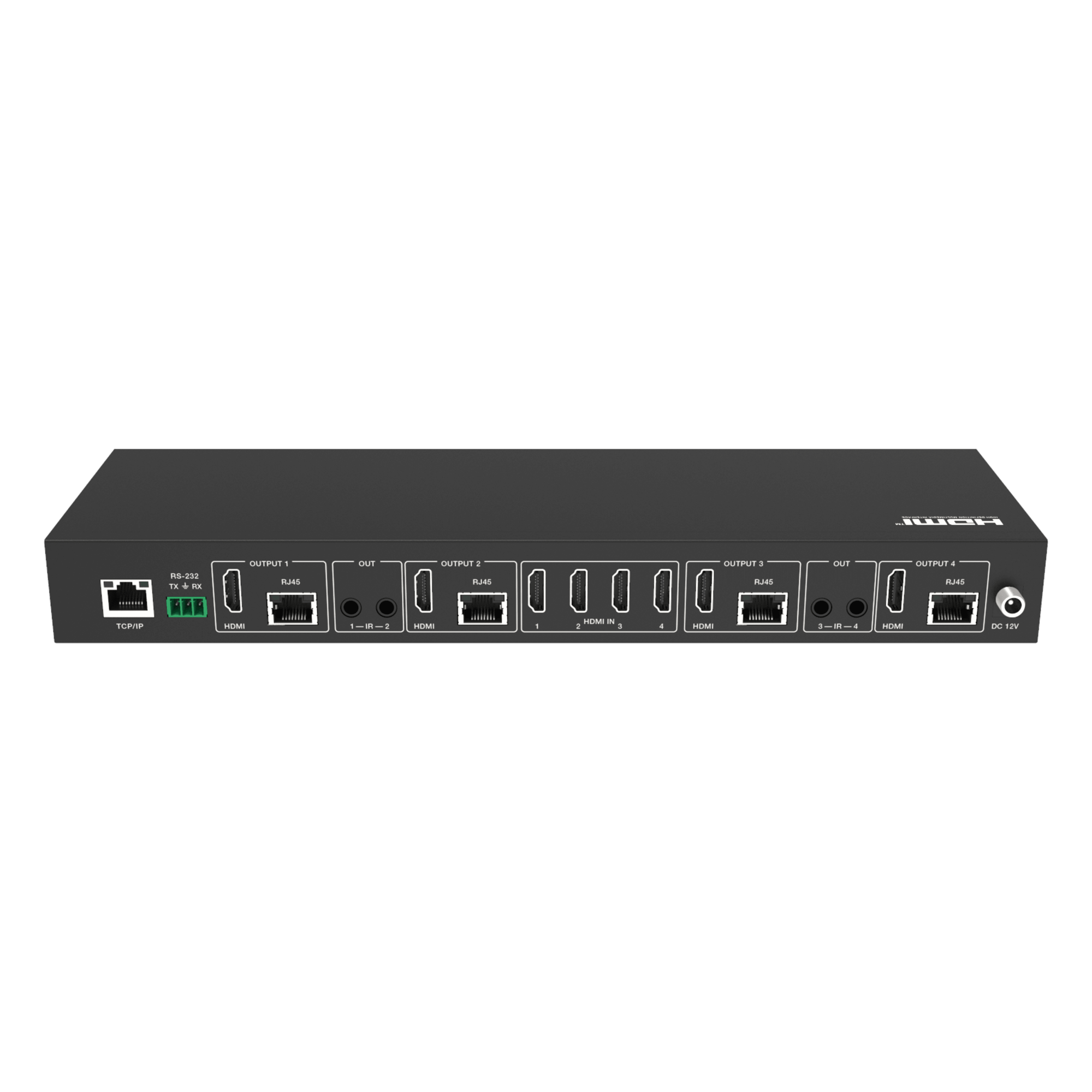 Extensor HDMI 4x4 / 18 Gbps / 4K@60Hz 4:4:4 / 70 m (230 ft) CAT6 / HDR10 / Dolby Vision / Web GUI