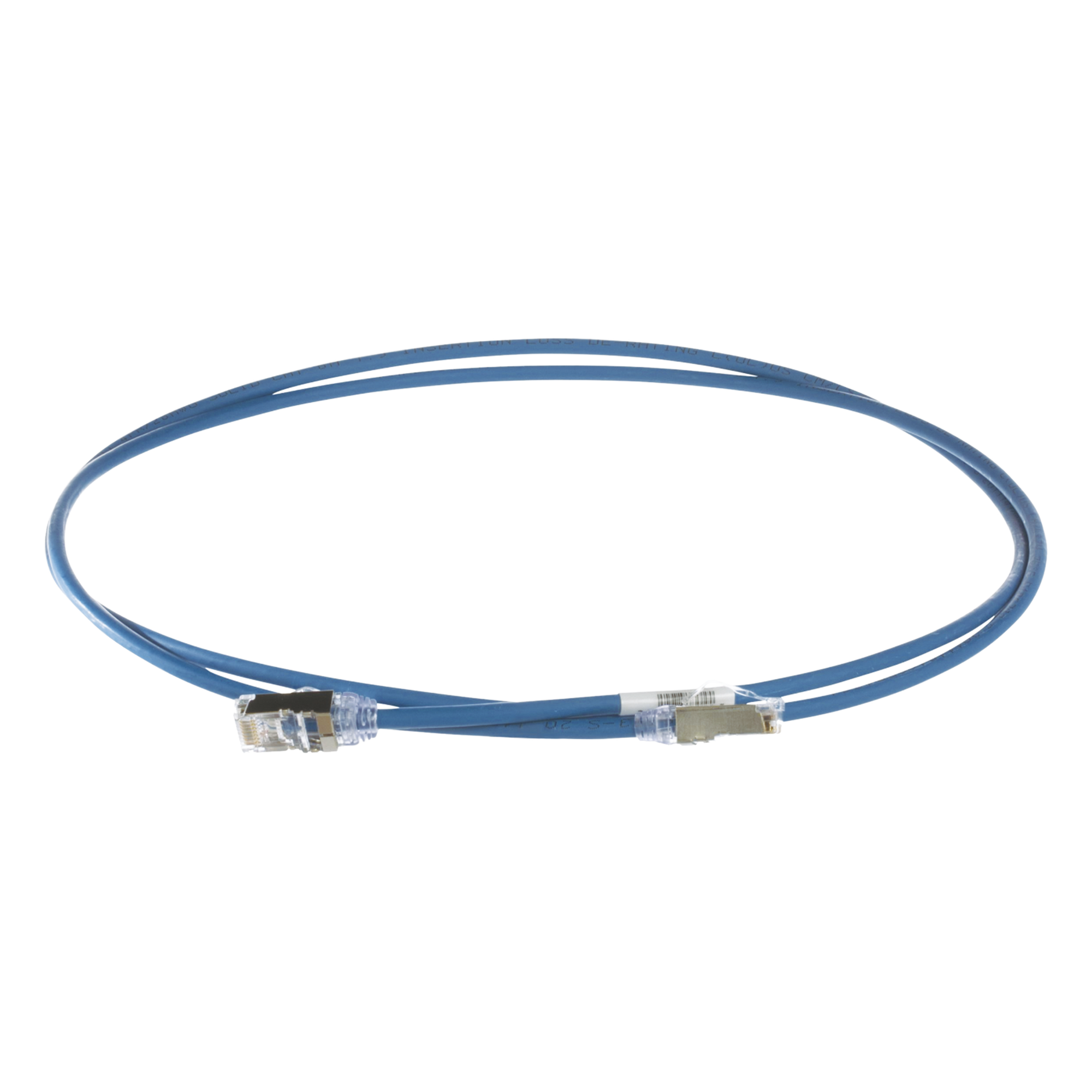 Patch Cord Cat6A, Diametro Reducido 28 AWG, Blindado S/FTP, CM/LS0H, 1.5 Metros (4.92 Pies), Color Azul — PANDUIT · SKU STP28X1.5MBU