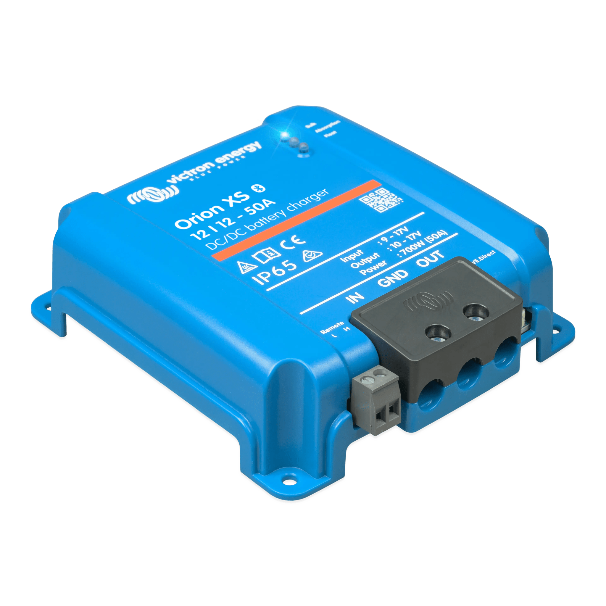 Orion XS 12/12-50 A / Cargador de Baterías CC-CC / 50 A 12 V / IP65 / Compatibilidad Alternador Inteligente / Para Bancos de Baterías de 500 Ah