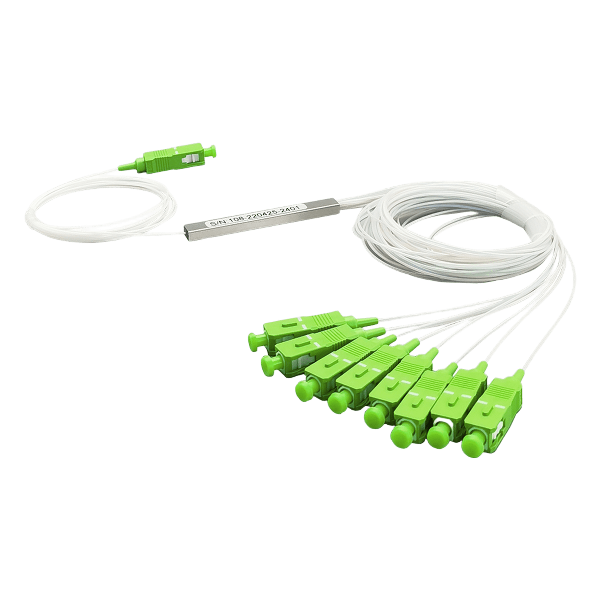 Splitter (Divisor Óptico) tipo PLC, de 1x8, conectores SC/APC — LINKEDPRO BY EPCOM · SKU LP-PLC-1X8APC