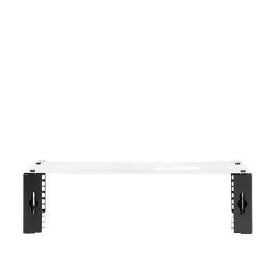 Rack Abierto de montaje en Pared, de 19in, Profundidad Ajustable (8" a 12") de 2.5 Unidades de rack, con Capacidad de Crecimiento.