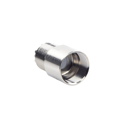 Conector UHF Hembra (SO-239) en Línea de Rosca para RG-8/U, 9913, LMR-400, Níquel/ Plata/ Teflón. — RF INDUSTRIES,LTD · SKU RFU-520-I