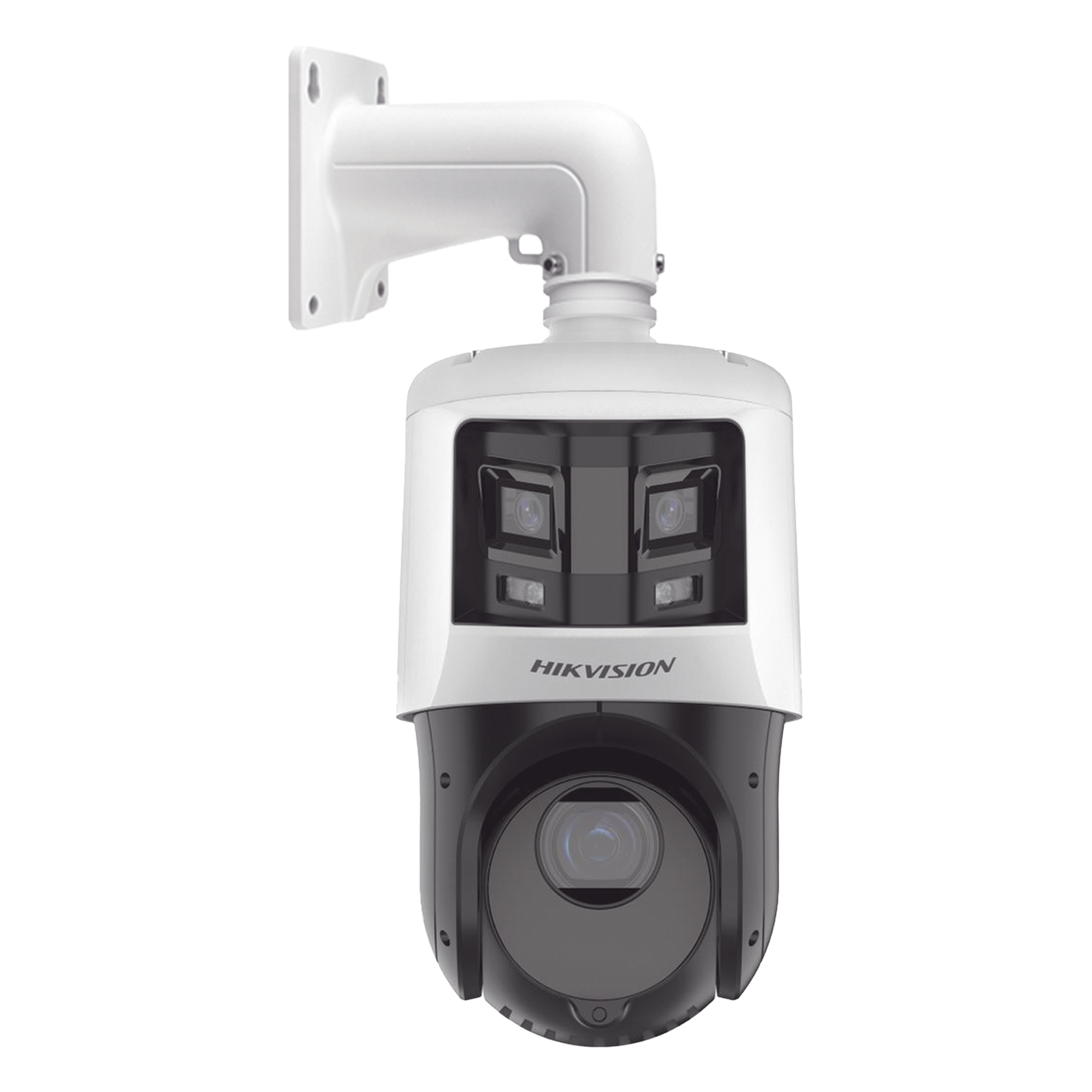 [TandemVu] PTZ IP 4 Megapixel con Cámara Panoramica 6 Megapixel / 25X Zoom / 100 mts IR / IP66 / WDR / PoE+ / Entrada-Salida de Audio y Alarma / Ultra Baja Iluminación / Micro SD — HIKVISION · SKU DS-2SE4C425MWG-E/26(F0)