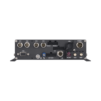 DVR Móvil 1080P / 4 Canales TURBO + 4 Canales IP / Soporta 4G / WiFi / GPS / Soporta HDD / Entrada y Salida de Alarmas / Salida de Vídeo — HIKVISION · SKU DS-MP5604