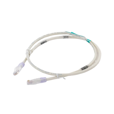 Cable de Parcheo TX6, UTP Cat6, 24 AWG, CM, Color Blanco Mate, 0.91 Metros (3 Pies)
