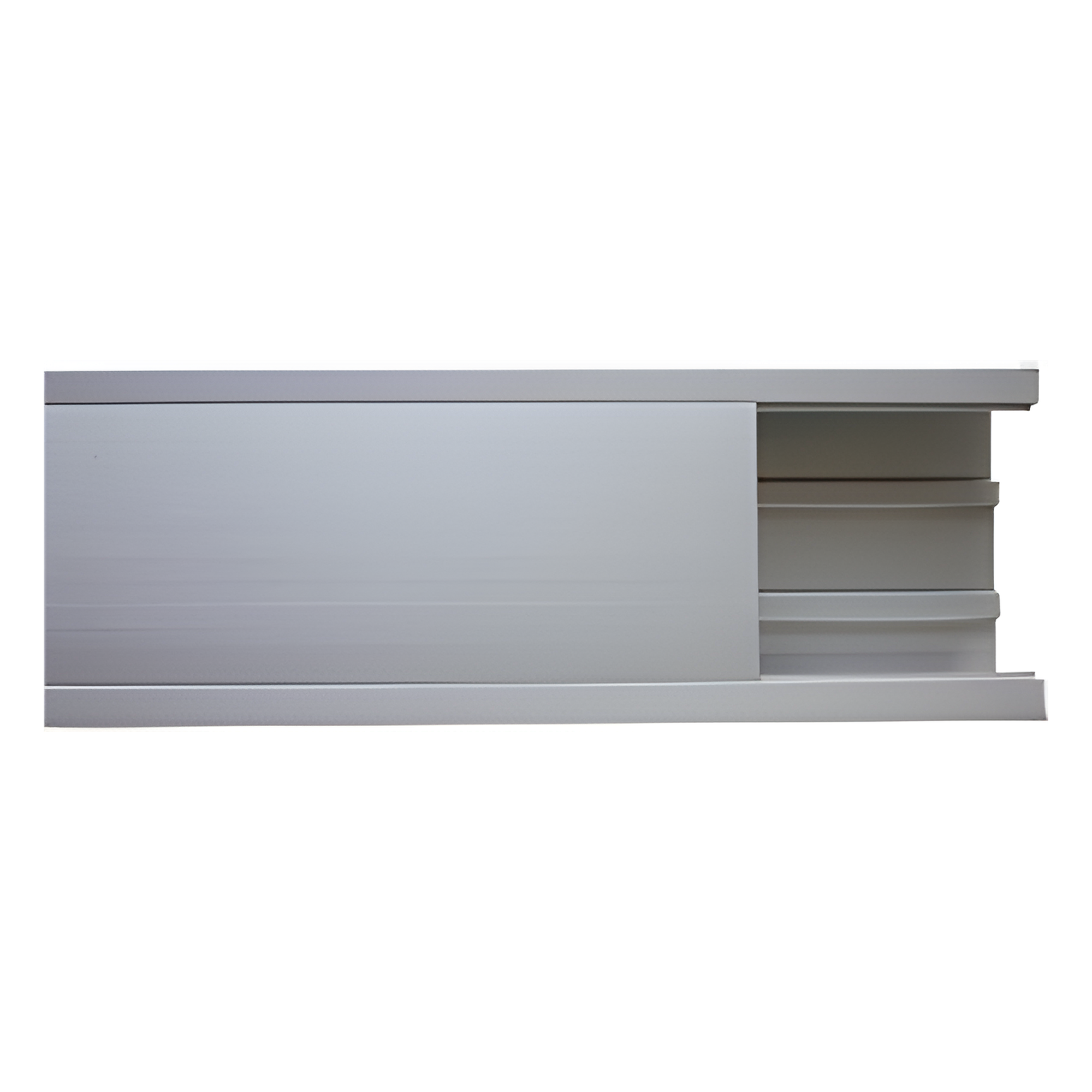 Canaleta de aluminio, 100 x 51 mm, tramo de 3m. (8401-81300)