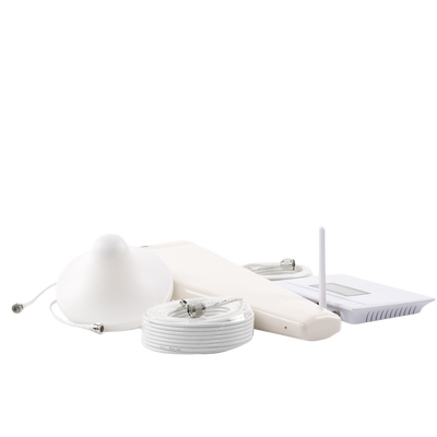 Kit Amplificador de Señal Celular DOBLE banda de frecuencia / Mejora las llamadas convencionales / Soporta los datos de las tecnologías 2G y 3G de TELCEL, AT&T y MOVISTAR / Cubre hasta 600 m².