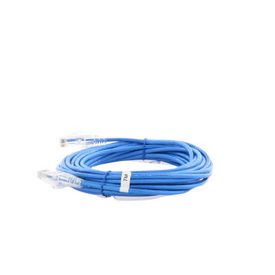 Cable de Parcheo Slim UTP Cat6A - 7 Metros (22.97 Pies) Azul, Diámetro Reducido (28 AWG)