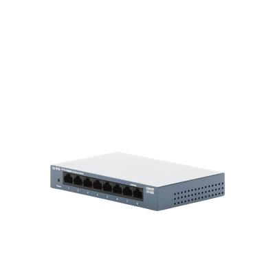 Switch de escritorio Gigabit de 8 puertos 10/100/1000Mbps, carcasa metálica