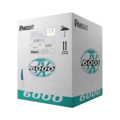 Bobina de Cable UTP 305 Metros (1000 Pies) de Cobre, TX6000™ PanNet, Reelex, Amarillo, Categoría 6 Mejorado (23 AWG), PVC (CM), de 4 Pares — PANDUIT · SKU PUC6004YL-ME